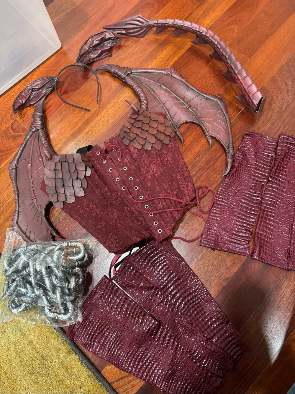 🎃Shrek Dragon Handmade Wings Corset Halloween Costume Set